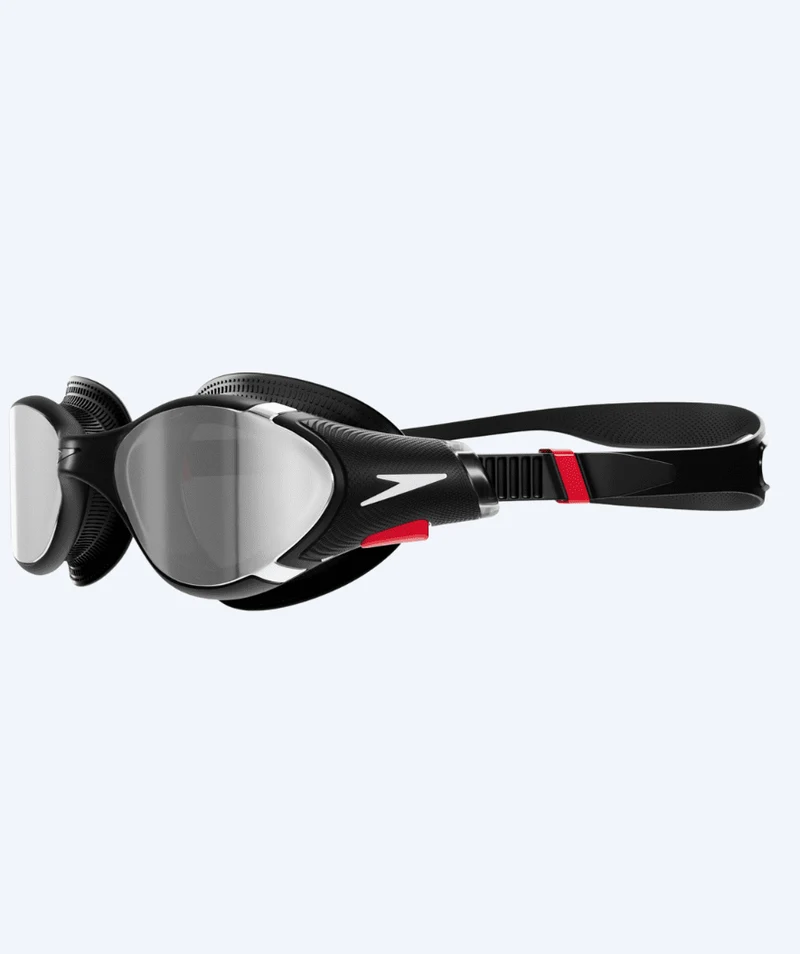 Speedo Schwimmbrille für Freizeitschwimmer - Biofuse 2.0 Mirror - Schwarz/Silber