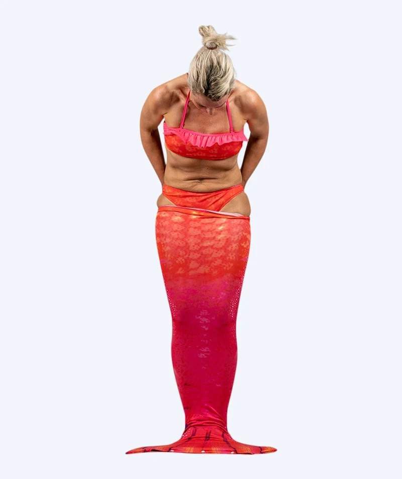 Watery Meerjungfrauenschwanz für Damen - Orange Twist