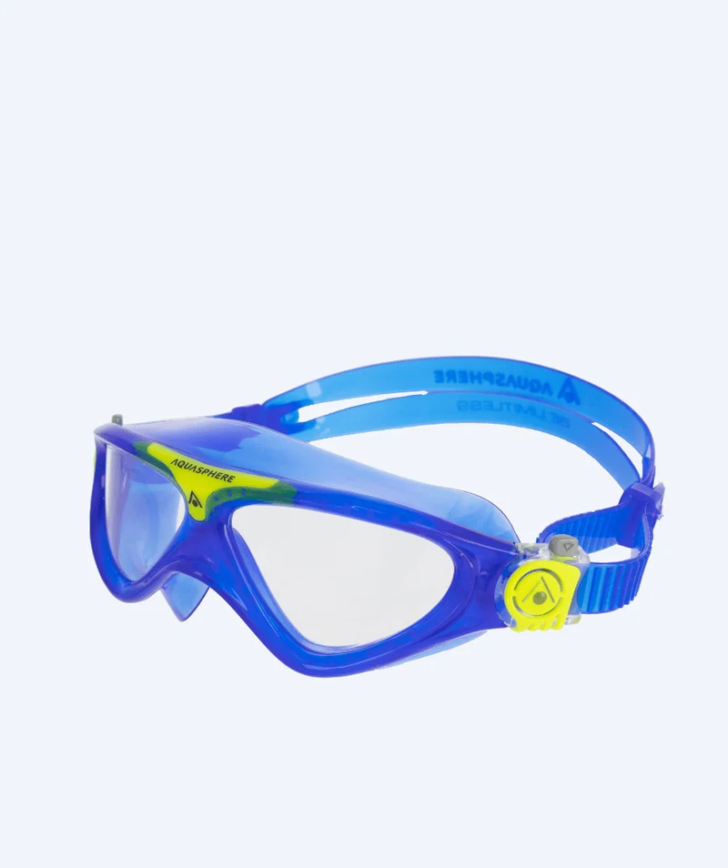 Aquasphere Schwimmmaske für Junioren (6-12) - Vista - Blau/Gelb