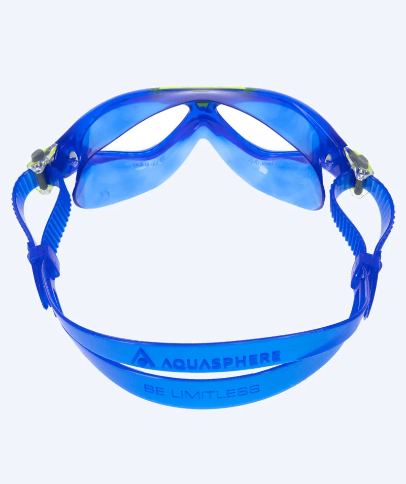Aquasphere Schwimmmaske für Junioren (6-12) - Vista - Blau/Gelb