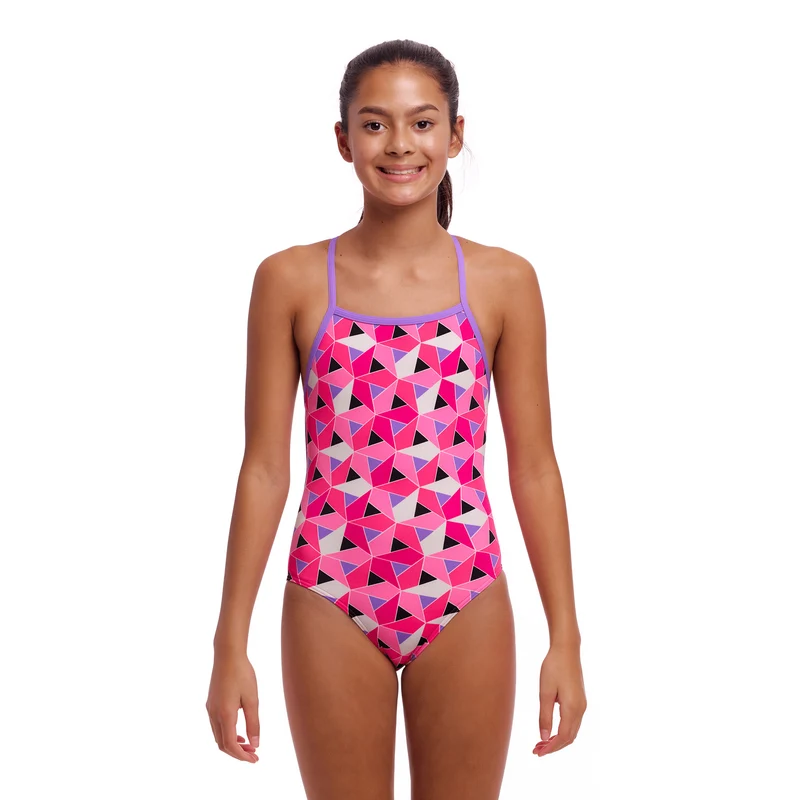 Funkita Ninja Star Strapped In Girls Swimsuit