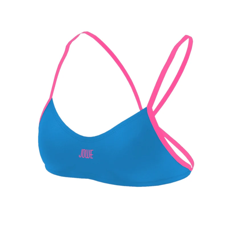 Jowe Women's Bikini Top - Aquarius / Chewing Gum