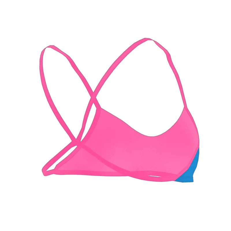 Jowe Women's Bikini Top - Aquarius / Chewing Gum
