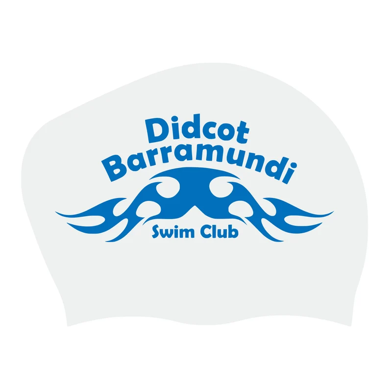 Didcot Barramundi Swim Club Long Hair Silicone Suede Swimming Cap