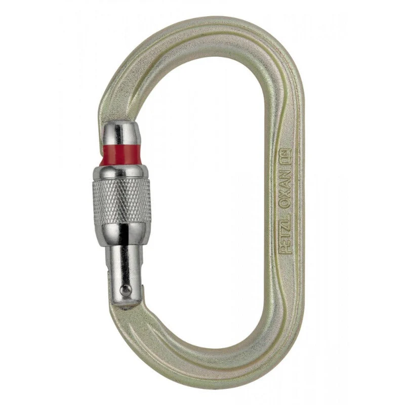 Petzl Oval OXAN Screw Stahl-Karabiner