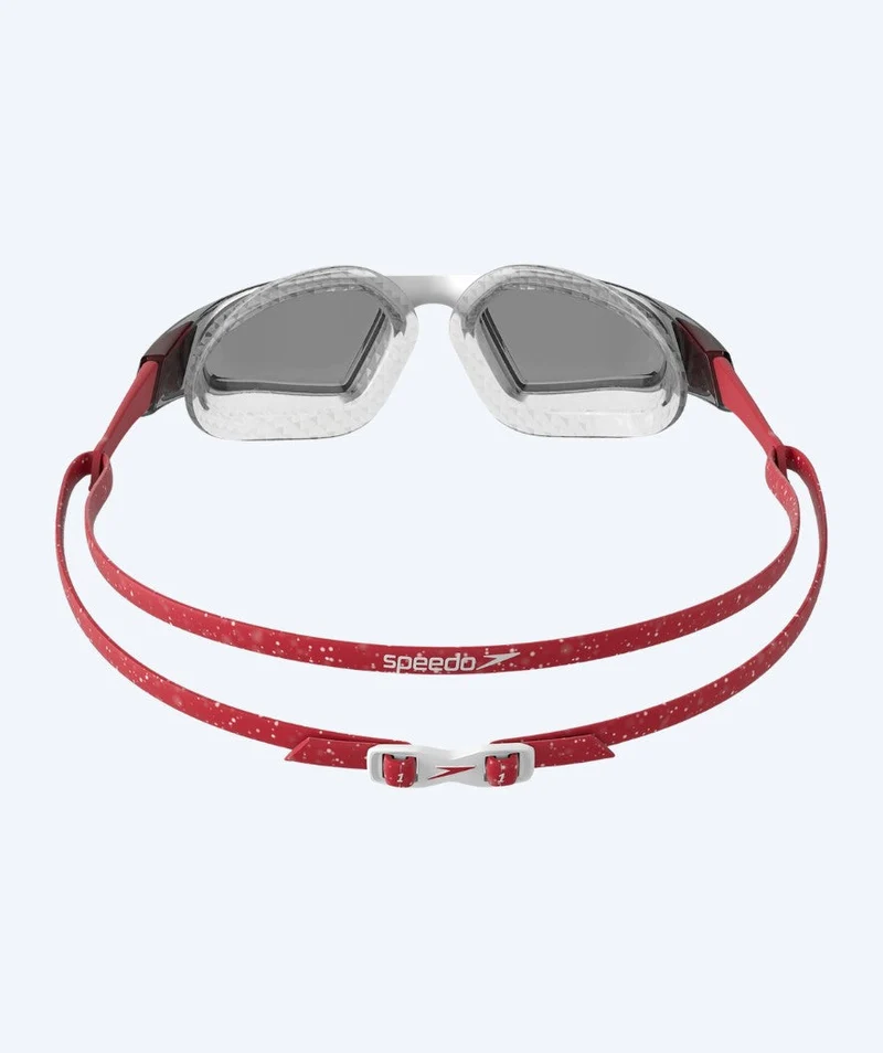 Speedo Freiwasser Schwimmbrille - AquaPulse Pro - Rot/Weiß