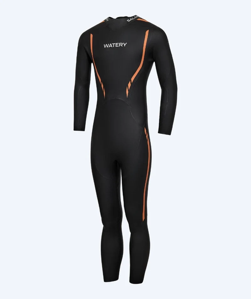 Watery Neoprenanzug für Herren - Salmon Glide - Schwarz/Orange