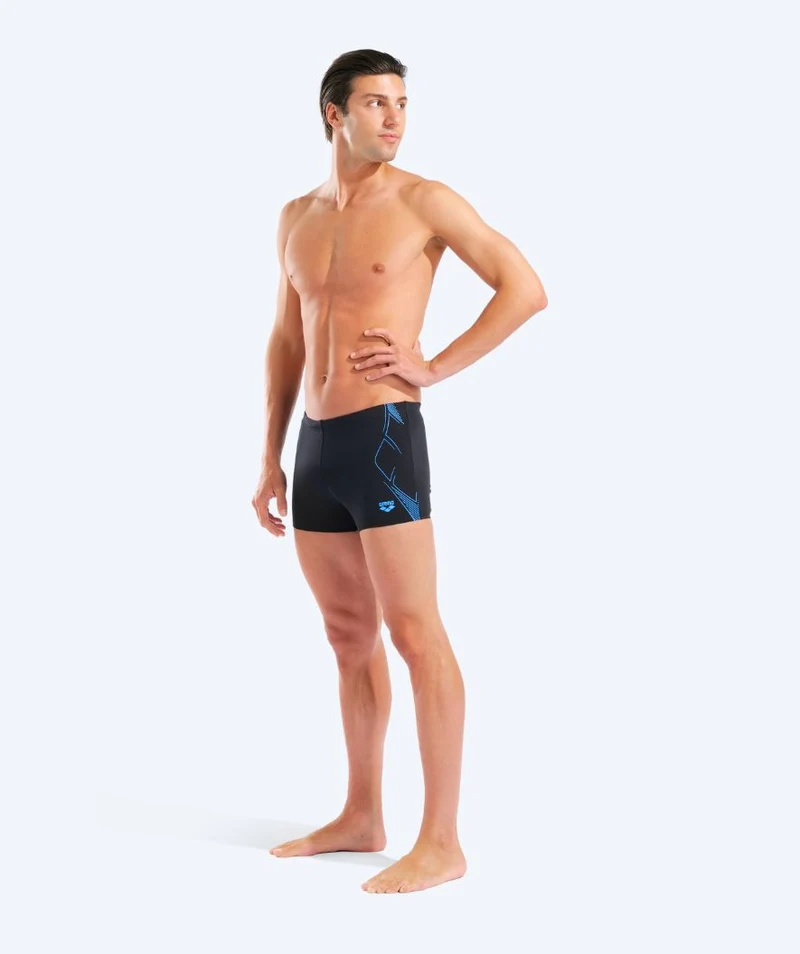 Arena Trunks für Herren - Graphic - Schwarz/Blau