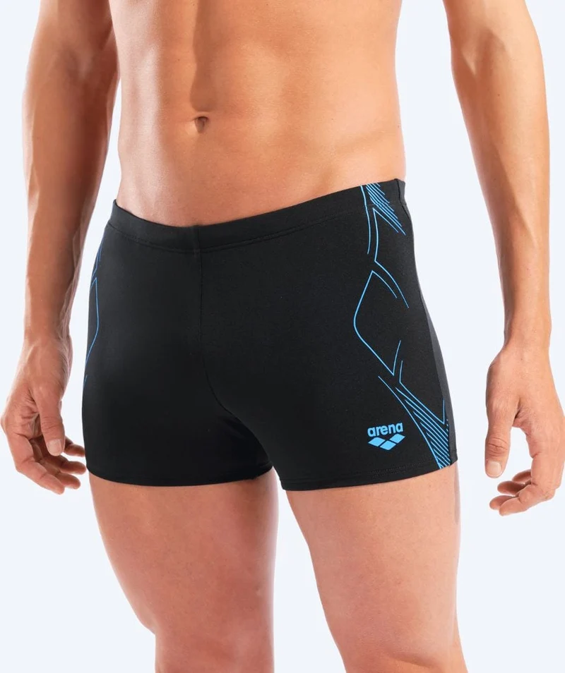 Arena Trunks für Herren - Graphic - Schwarz/Blau