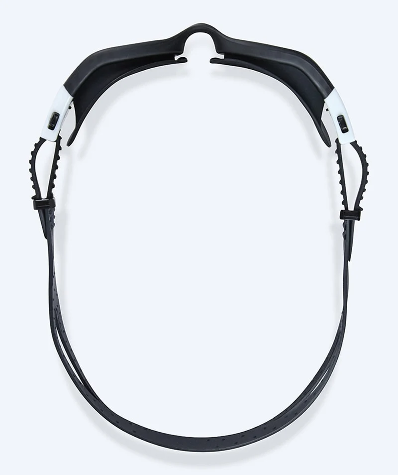 Watery Schwimmbrille für Freizeitschwimmer - Raven Mirror - Schwarz/Weiß