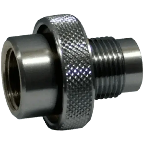 Adapter G 5/8 232 bar female to G5/8 300 bar male chrome G5/8 232bar to 300bar