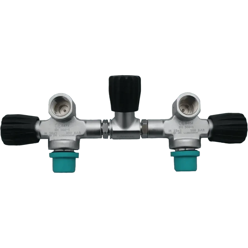 DIRZONE Manifold complete 140mm 300bar matt chrome M25x2 2xG5/8 300bar 154mm