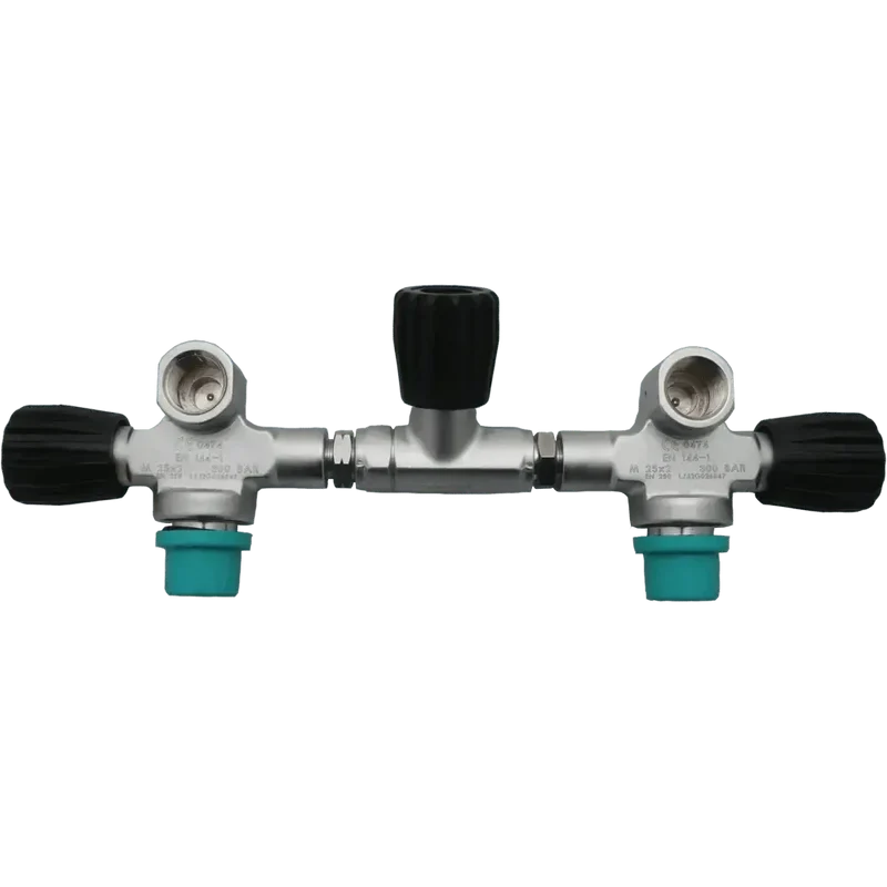 DIRZONE Manifold complete 171mm 300bar matt chrome M25x2 2xG5/8 300bar 185mm