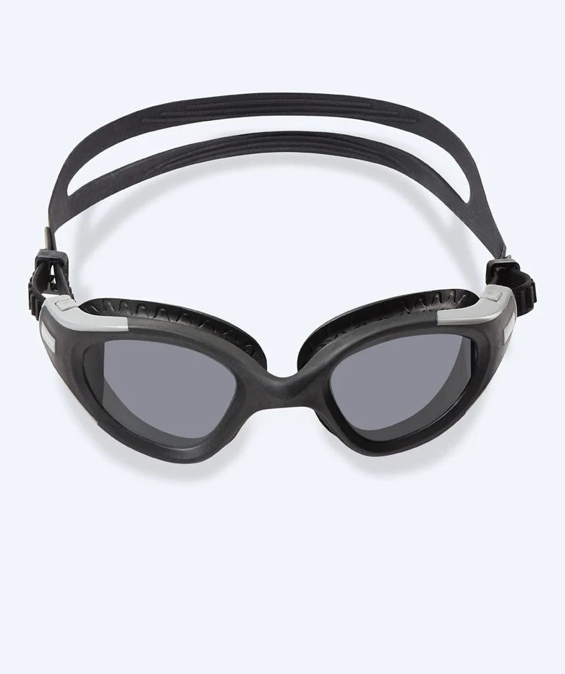 Watery Schwimmbrille für Freizeitschwimmer - Kelvin Active - Schwarz/Silber