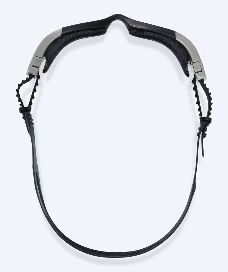 Watery Schwimmbrille für Freizeitschwimmer - Kelvin Active - Schwarz/Silber