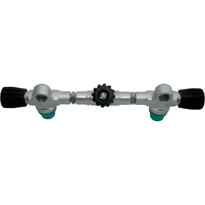 DIRZONE Manifold complete 204mm matt chrome M25x2 2xG5/8 232bar 215mm