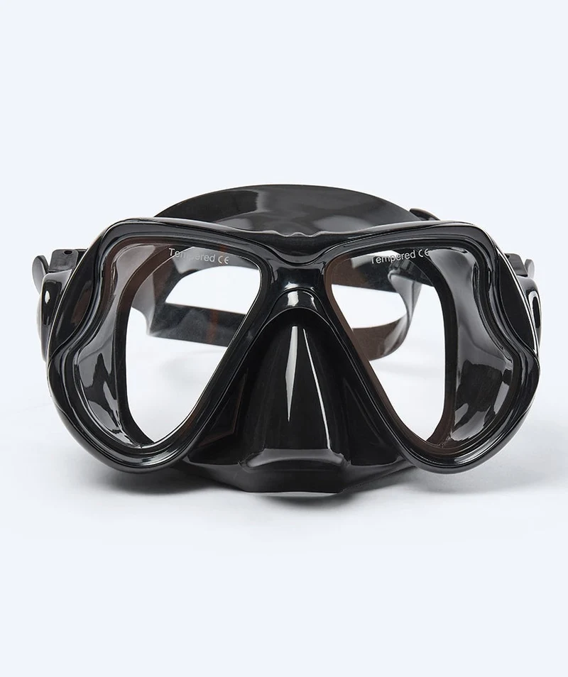 Watery Combo Schnorchelset für Erwachsene - Hudson Semi-Dry - Schwarz