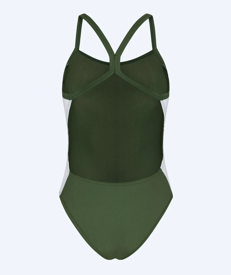 Watery Badeanzug für Damen - Sidestroke Solid - Forest Green