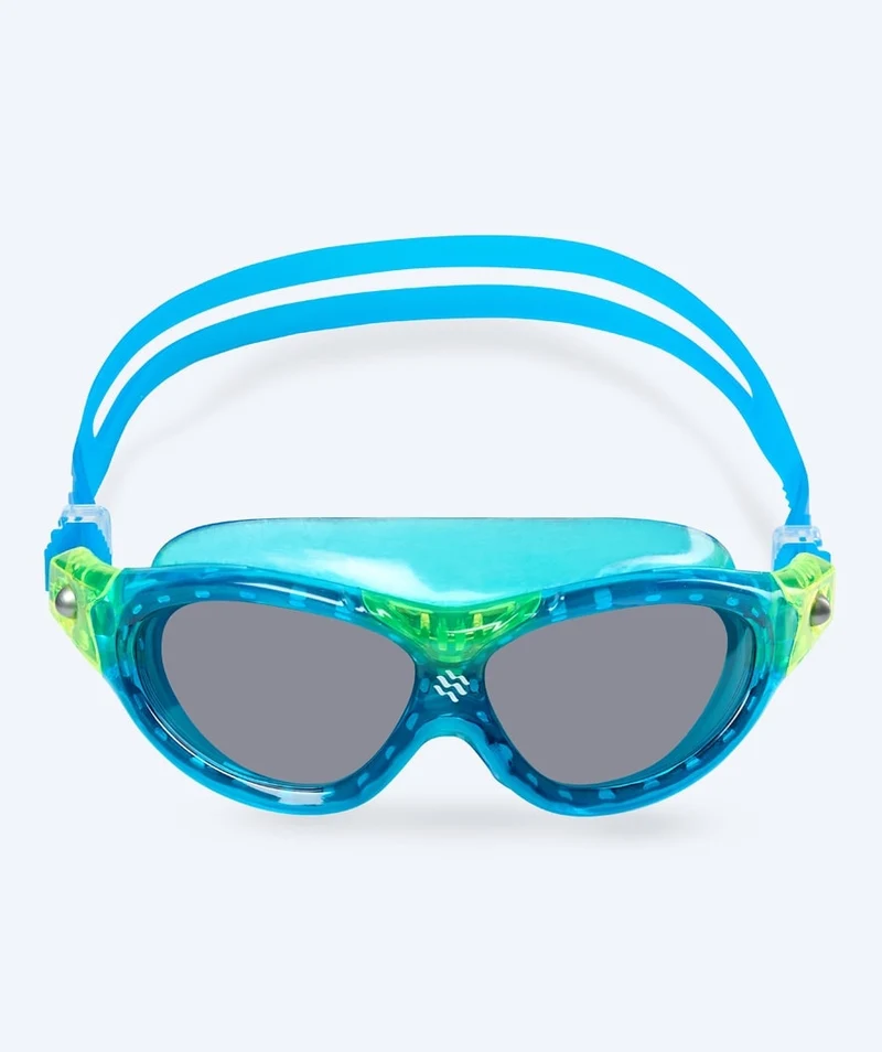 Watery Schwimmbrille für Kinder - Mantis 2.0 - Blau (Smoke Scheiben)