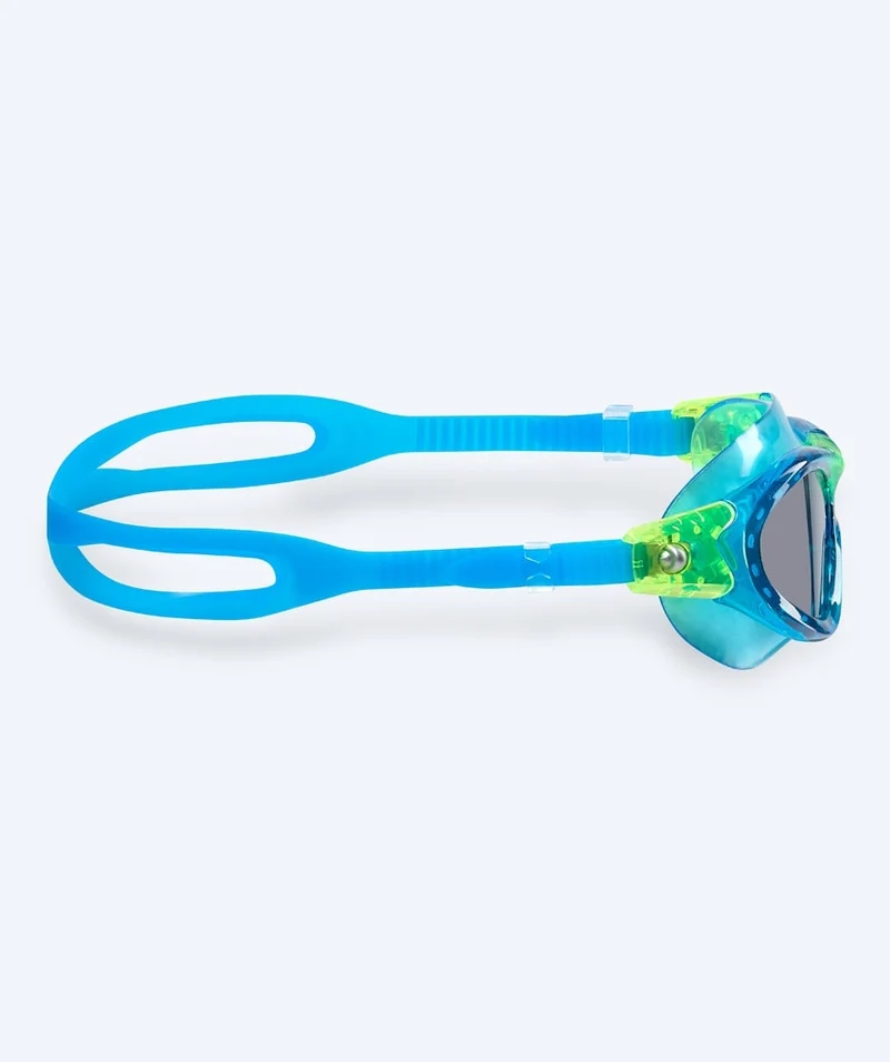 Watery Schwimmbrille für Kinder - Mantis 2.0 - Blau (Smoke Scheiben)