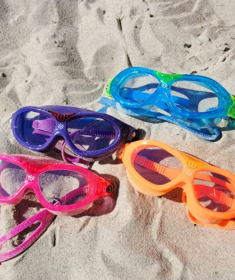 Watery Schwimmbrille für Kinder - Mantis 2.0 - Rosa (Smoke Scheiben)