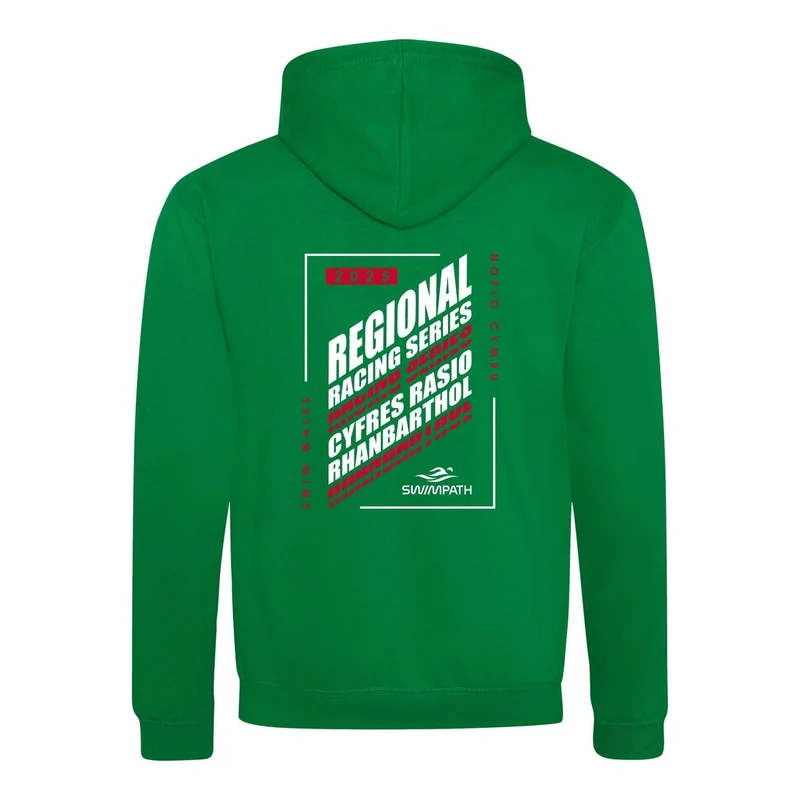 Swim Wales North Regional Racing Series 2025 Hoodie - Kelly Green/Arctic White