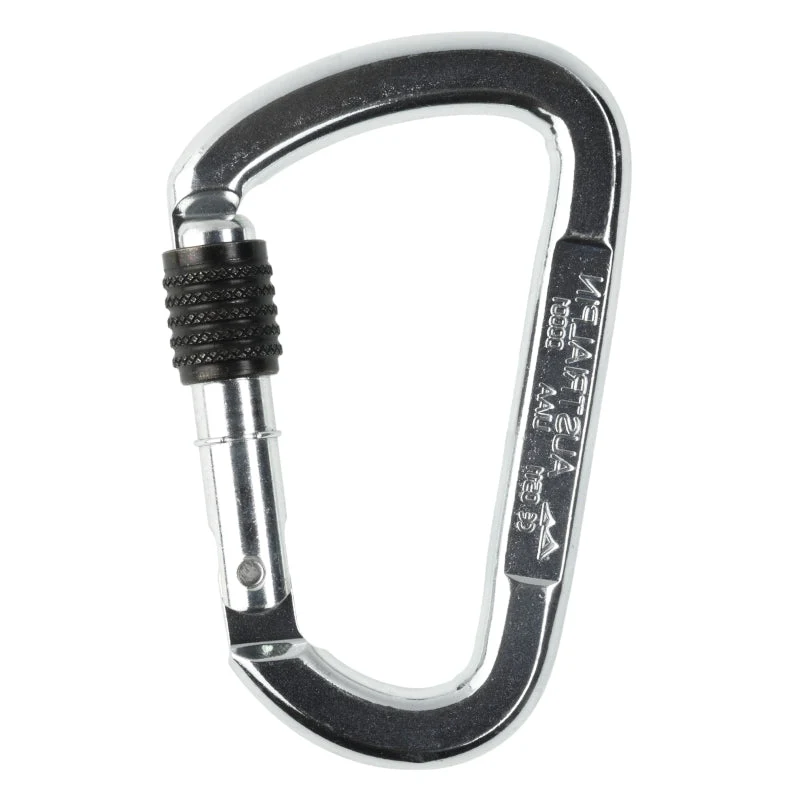 AustriAlpin D Asymm Screw Stahl-Karabiner