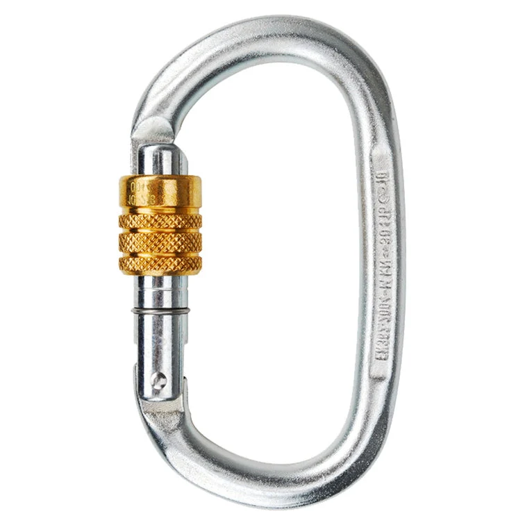 Edelrid Oval Screw Stahl-Karabiner