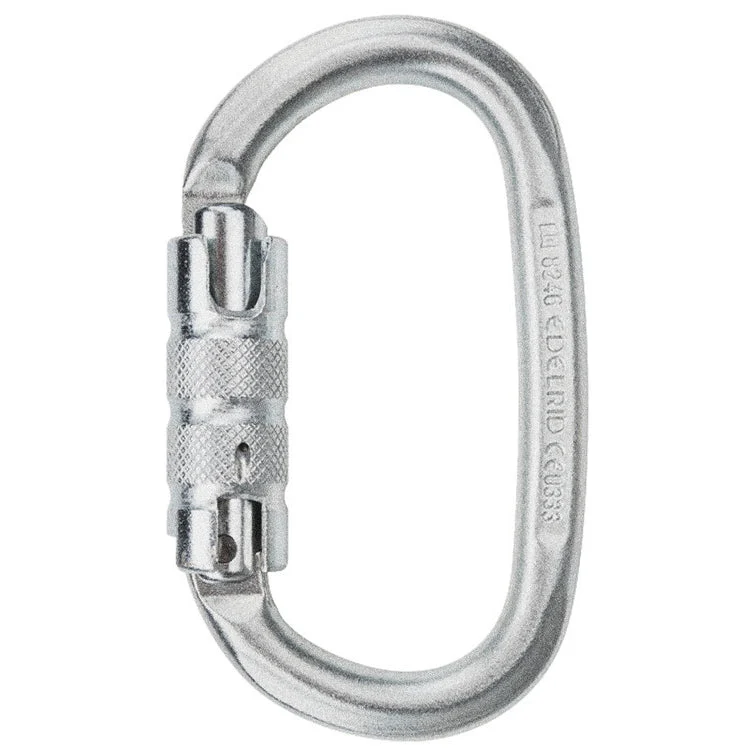 Edelrid Oval Screw Stahl-Karabiner
