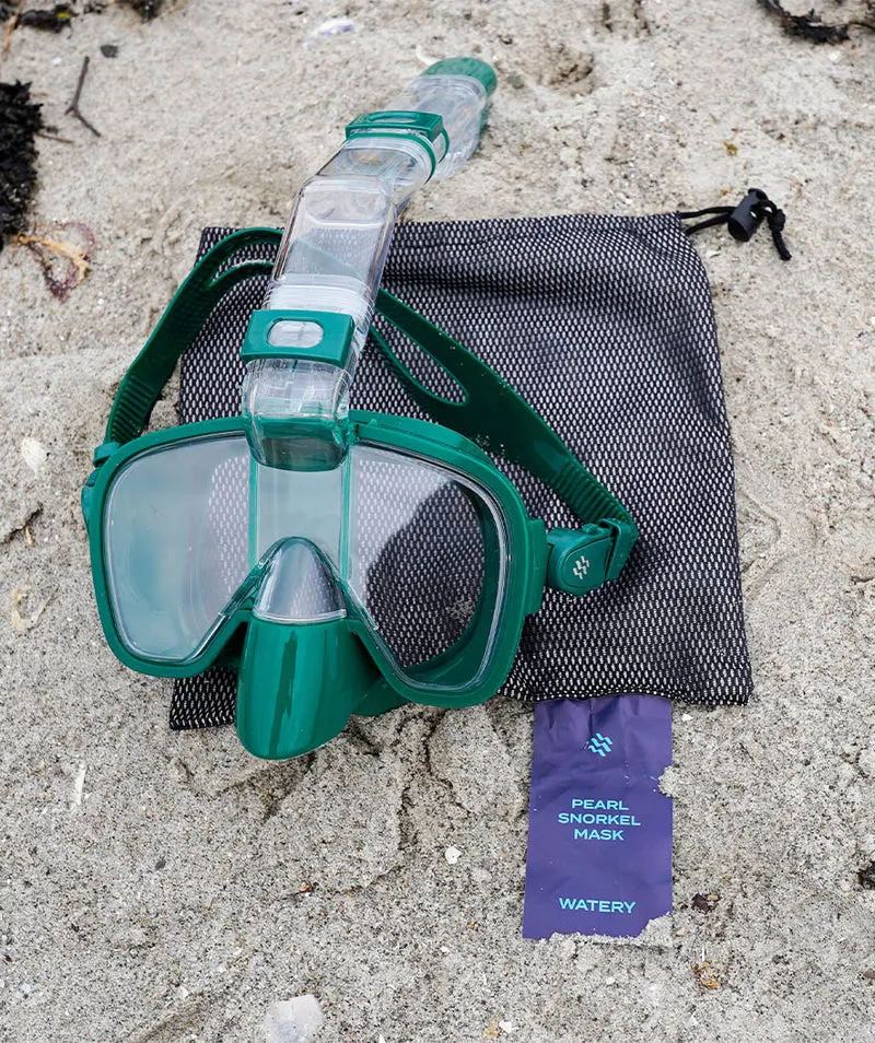 Watery Vollgesichtstauchmaske für Erwachsene - Pearl - Dunkelgrün