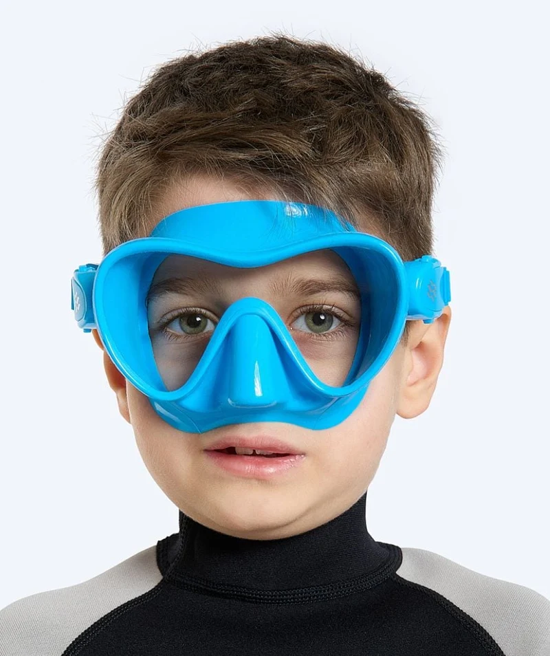 Watery Tauchmaske für Kinder (4-12) - Cliff - Hellblau