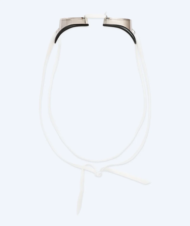 Watery Schwimmbrille - Proflex Swedish Mirror - Weiß/Silber