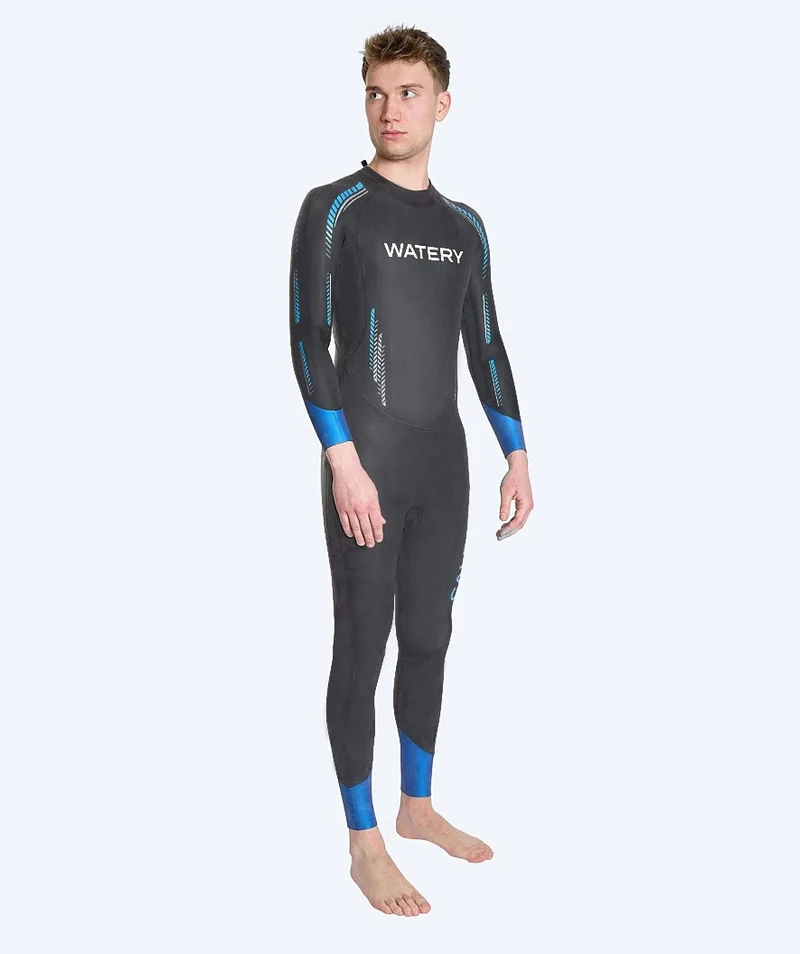 Watery Neoprenanzug für Herren - Calder Rapid - Schwarz/Blau