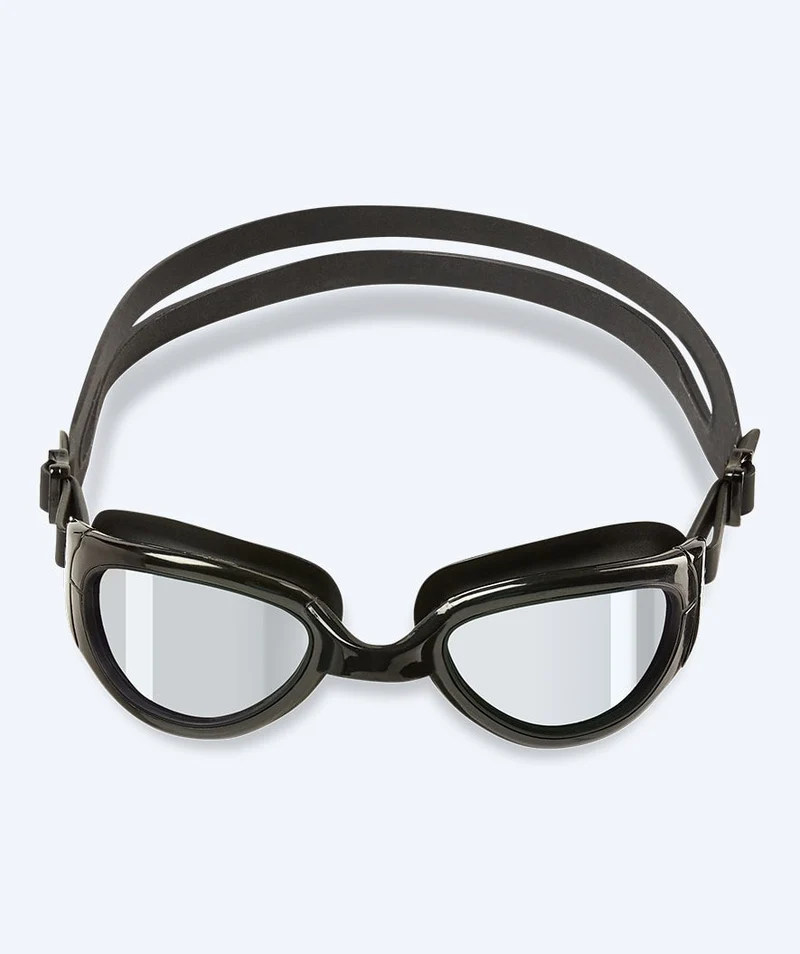 Watery Schwimmbrille für Kinder - Wade Mirror - Schwarz/Silber
