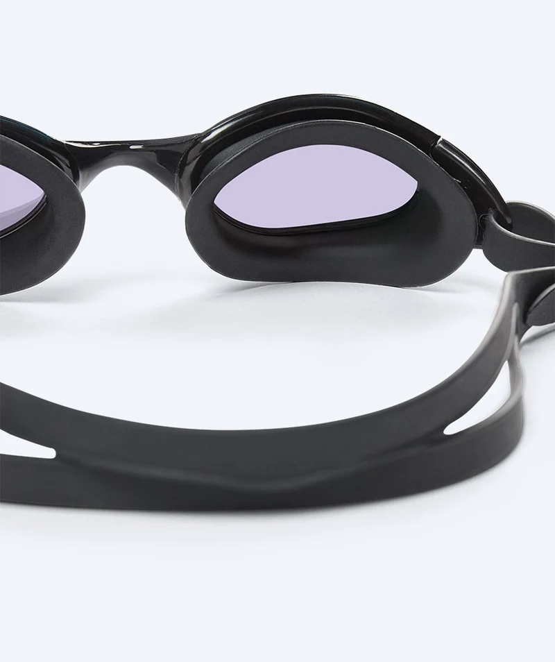 Watery Schwimmbrille für Kinder - Wade Mirror - Schwarz/Silber