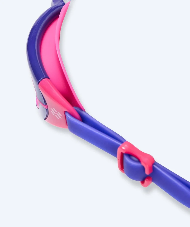 Watery Schwimmbrille für Kinder - Wade Active - Lila/Rosa (Blau Scheiben)