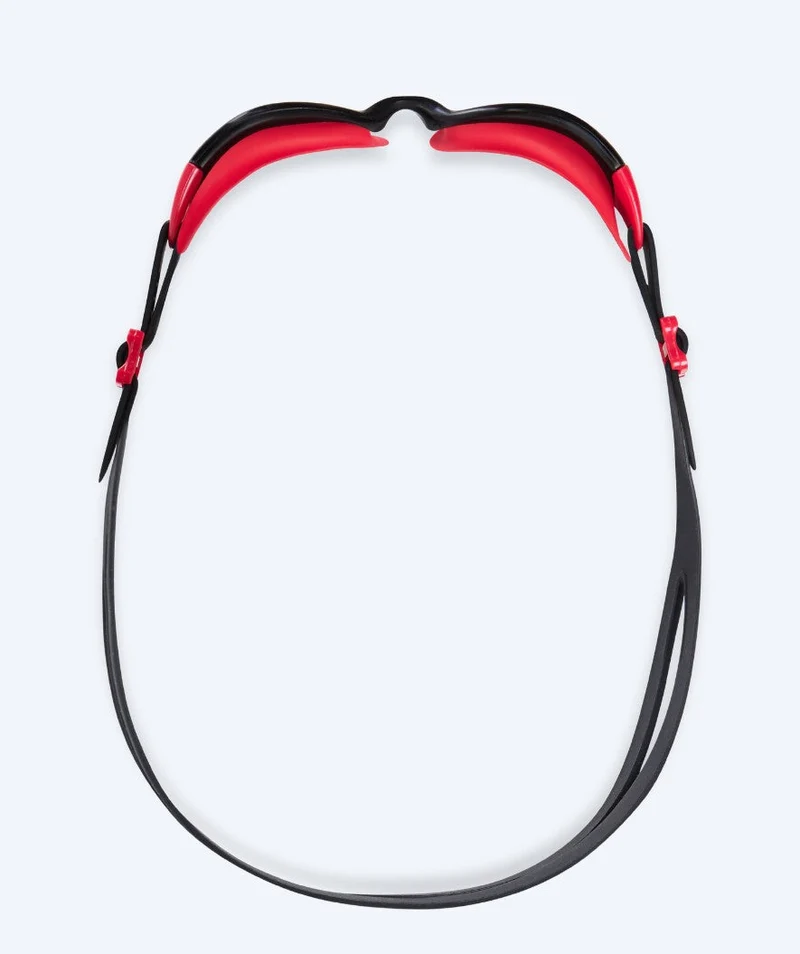 Watery Schwimmbrille für Kinder - Wade Active - Schwarz/Rot (Smoke Scheiben)