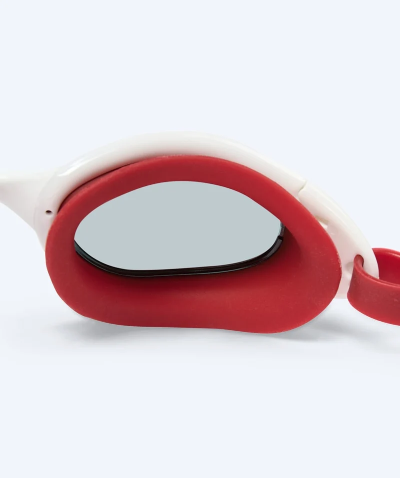 Watery Schwimmbrille für Freizeitschwimmer - Wade Mirror - Rot/Silber
