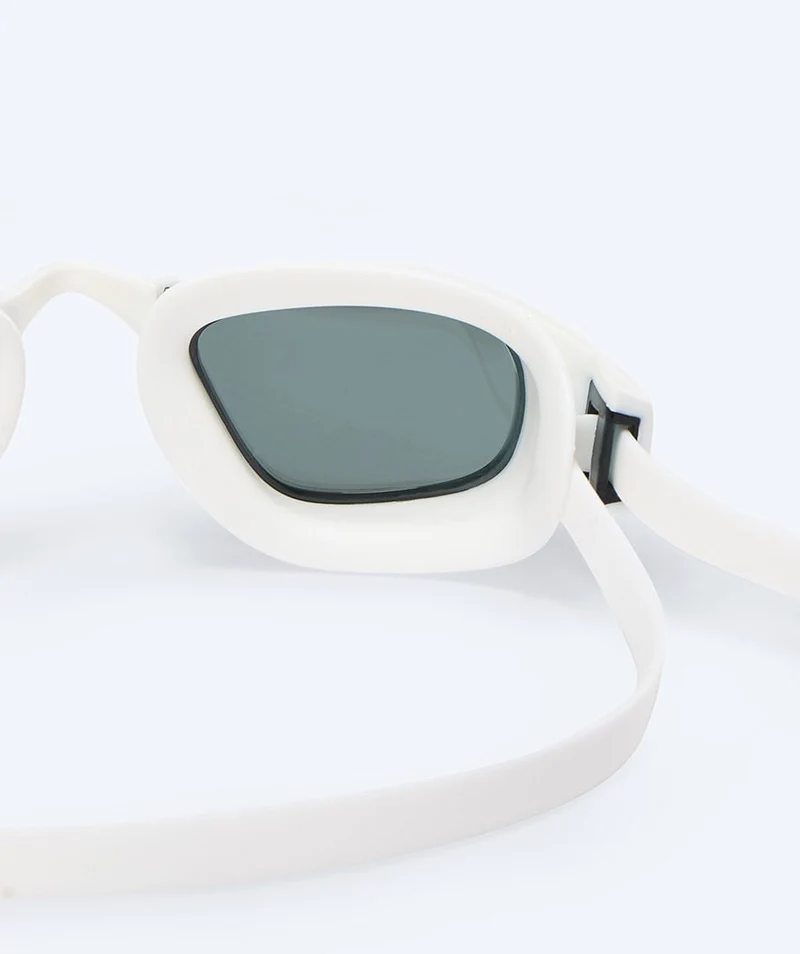 Watery Elite Schwimmbrillen - Storm Racer Mirror - Weiß/Silber
