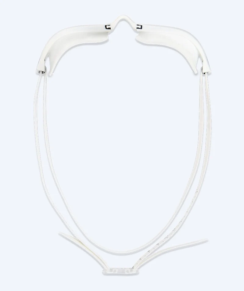 Watery Elite Schwimmbrillen - Storm Racer Mirror - Weiß/Gold