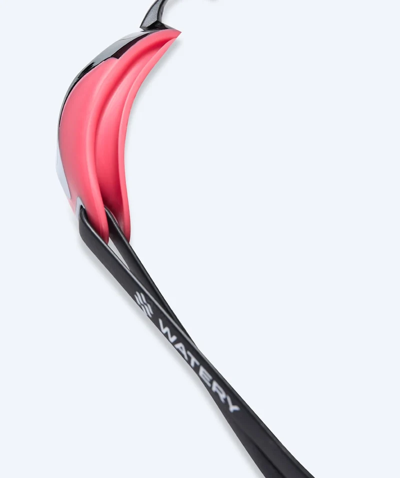 Watery Elite Schwimmbrillen - Poseidon Ultra Mirror - Rosa/Silber