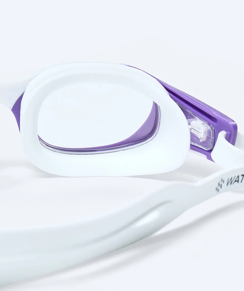 Watery Schwimmbrille für Freizeitschwimmer - Clyde Active - Lila/Klar