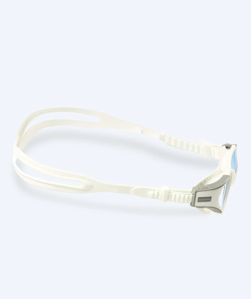 Watery Schwimmbrille für Freizeitschwimmer - Kelvin Active - Weiß/Hellblau