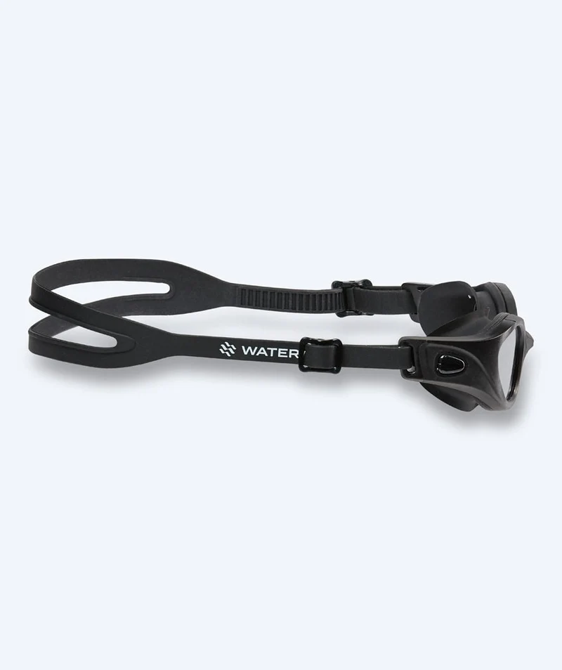 Watery Schwimmbrille für Freizeitschwimmer - Clyde Active - Schwarz (Smoke Scheiben)