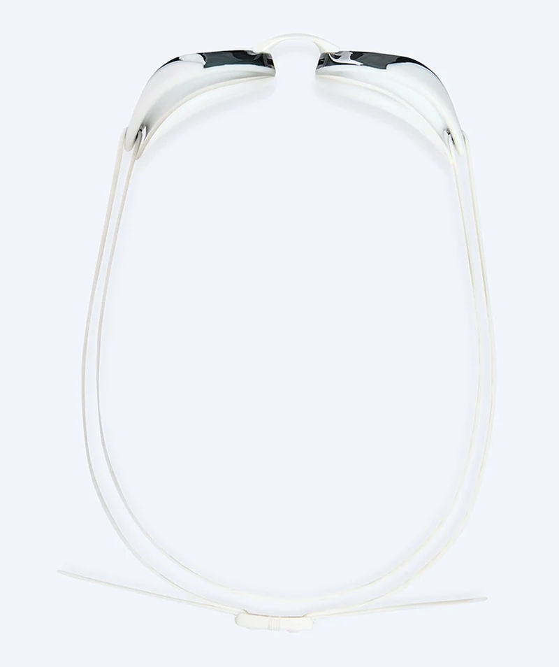 Watery Elite Schwimmbrillen - Poseidon Ultra Mirror - Weiß/Silber