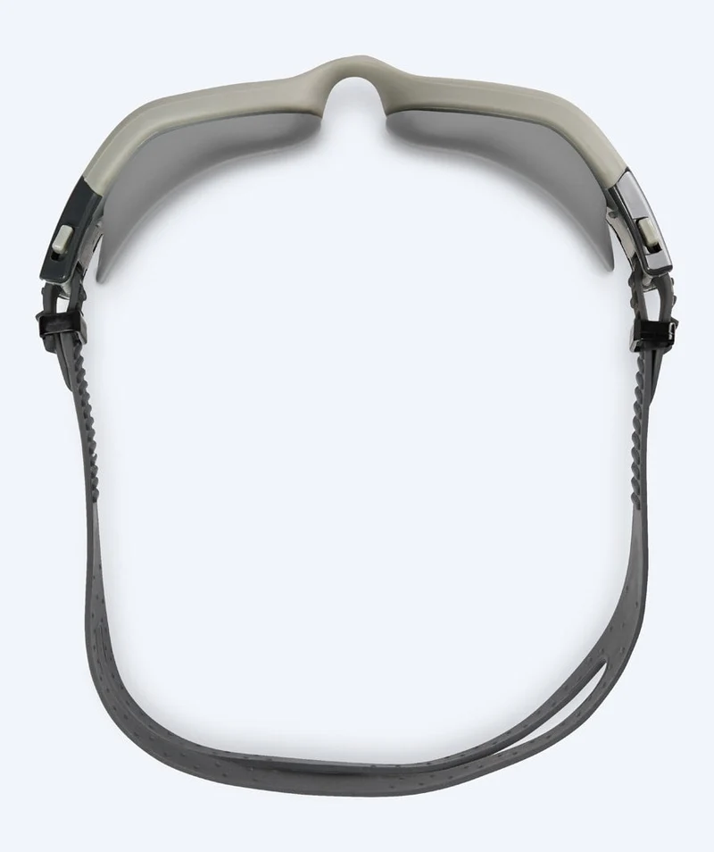 Watery Schwimmbrille für Freizeitschwimmer - Raven Mirror - Dunkelgrau/Silber