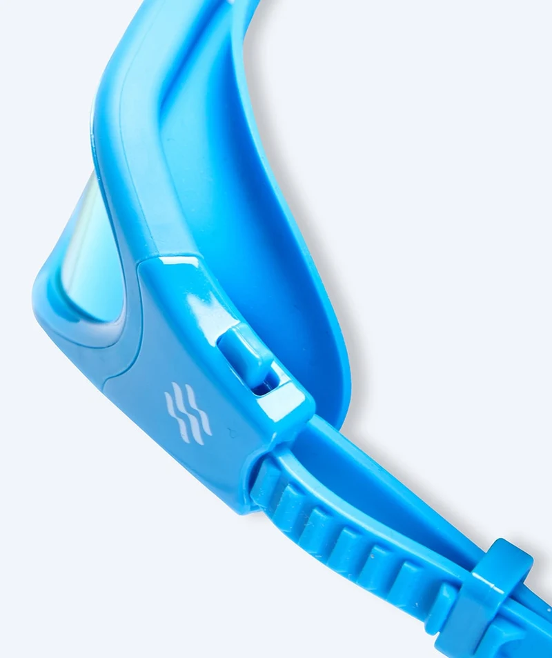 Watery Schwimmbrille für Freizeitschwimmer - Raven Mirror - Hellblau/Gold