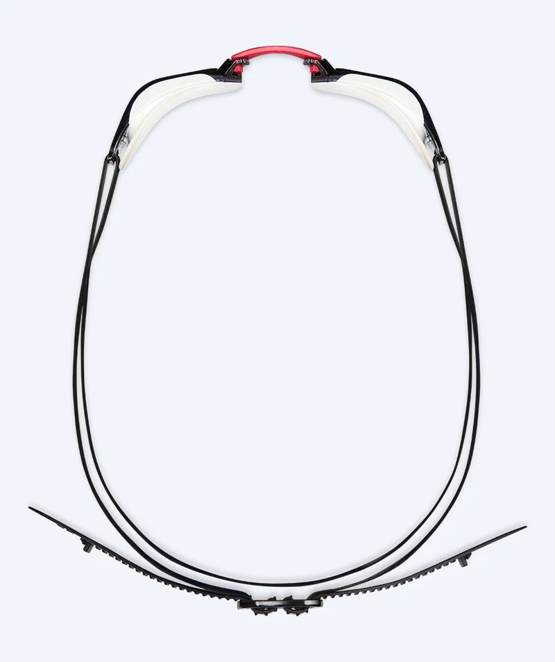 Watery Wettkampf Schwimmbrille - Brooks Mirror - Weiß/Silber