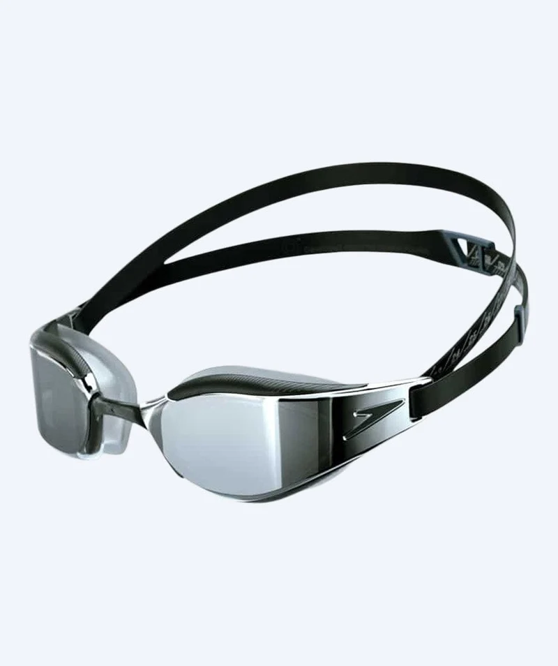 Speedo Elite Schwimmbrillen - Fastskin Hyper Elite Mirror - Schwarz/Grau