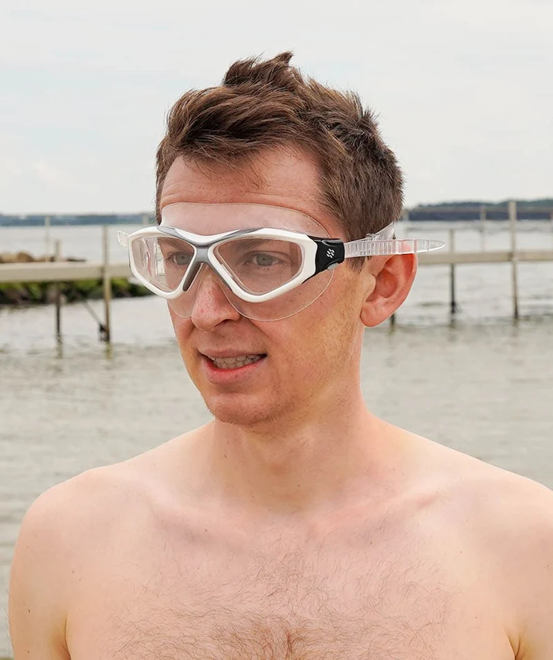 Watery Schwimmmaske für Erwachsene - Mantis - Rosa/Klar